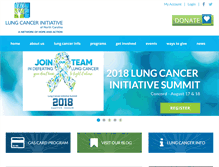 Tablet Screenshot of lungcancerinitiativenc.org